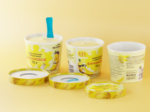 banana ice cream 75 grams 3D Model