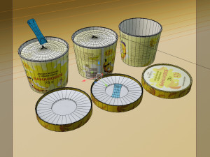banana ice cream 75 grams 3D Model