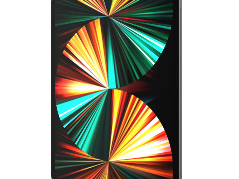 IPadPro2021tabletandkeyboardand Pincel 2 3D Model