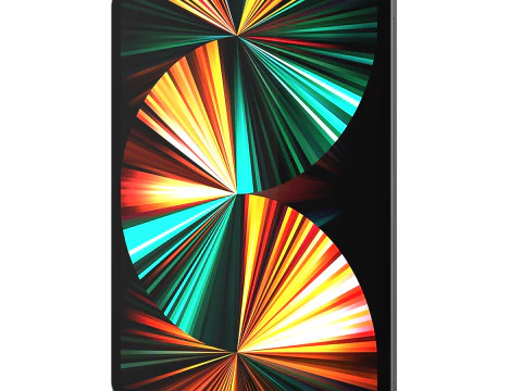 IPadPro2021tabletandkeyboardand Pincel 2 3D Model