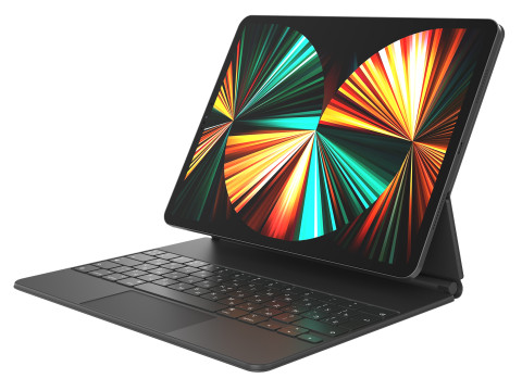 IPadPro2021tabletandkeyboardand Pincel 2 3D Model