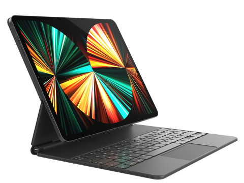 IPadPro2021tabletandkeyboardand Pincel 2 3D Model