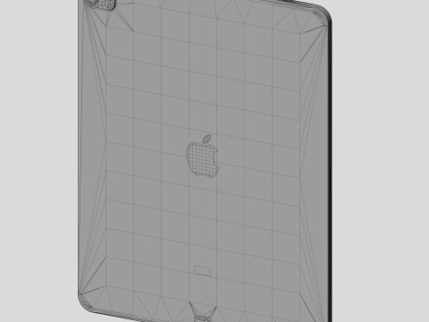 IPadPro2021tabletandkeyboardand Pincel 2 3D Model