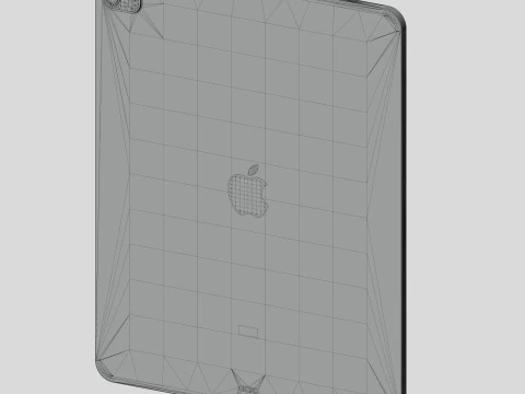 IPadPro2021tabletandkeyboardand Pincel 2 3D Model