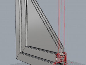 rehau window profiles 32 models 3D Model
