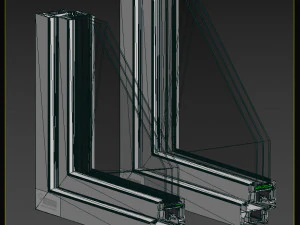 rehau window profiles 32 models 3D Model