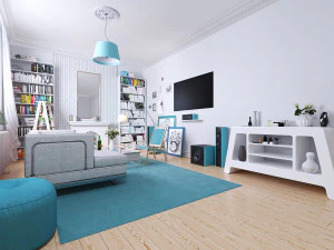 interior da sala de estar Modelo 3D
