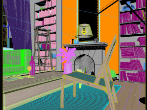 living room interior 3Dモデル