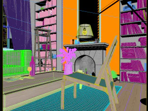 interior da sala de estar Modelo 3D