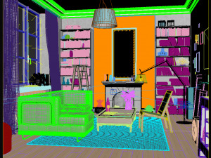 living room interior 3Dモデル