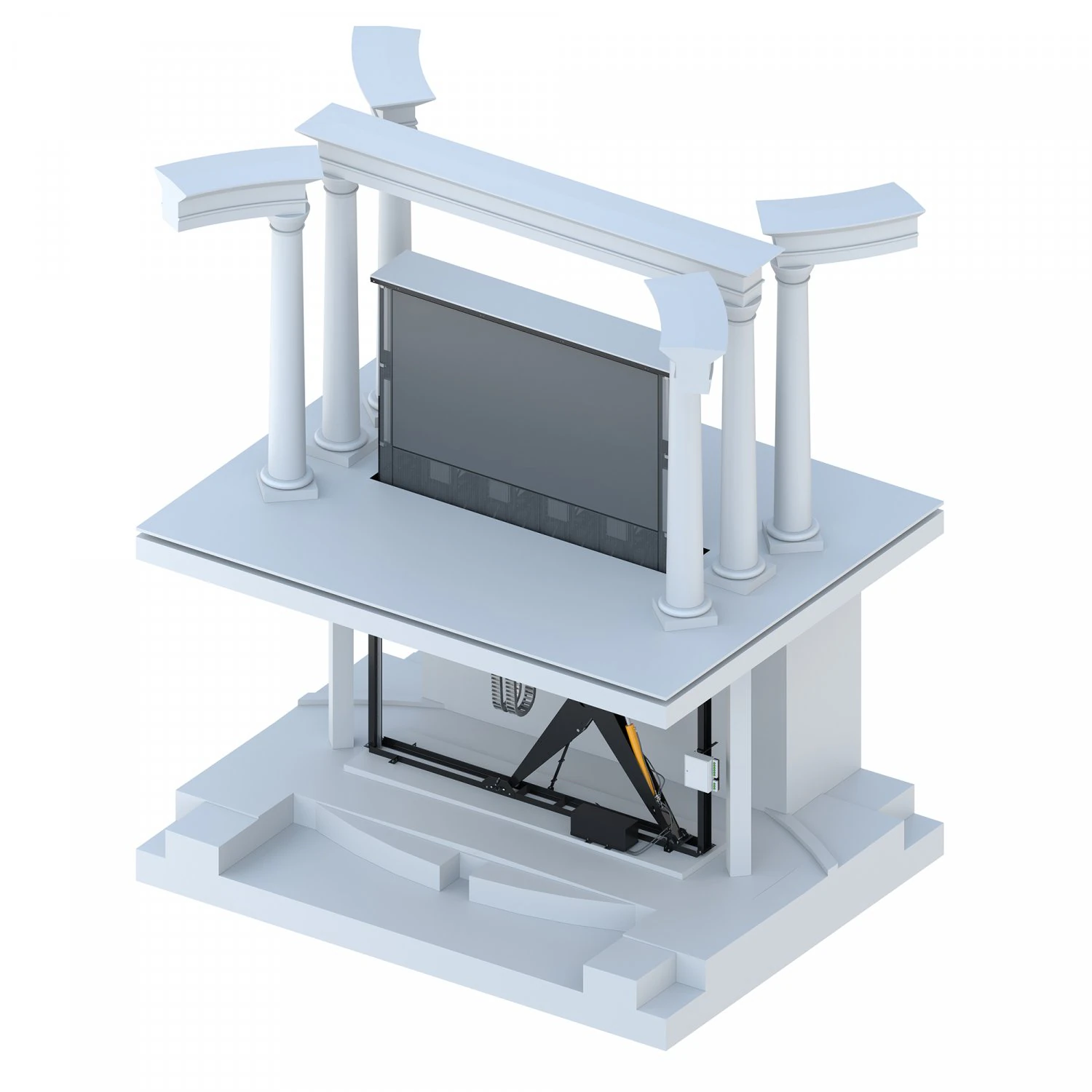 megastroy elevator 3D Model .c4d .max .obj .3ds .fbx .stl .blend 