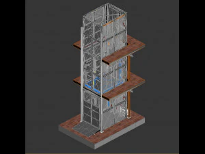 lift kb-500 3D Model