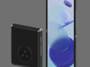 telefon z klapką Model 3D