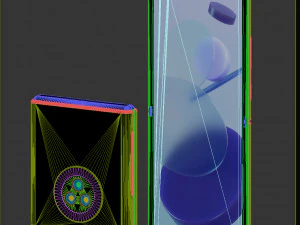 telefon z klapką Model 3D