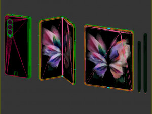 samsung galaxy z fold 3 Modelo 3D