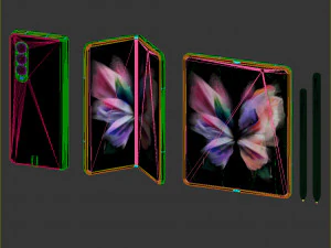 samsung galaxy z fold 3 3D Model