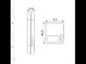 samsung galaxy z fold 3 and galaxy z flip 3 3D Model