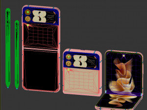 samsung galaxy z fold 3 and galaxy z flip 3 3D Model