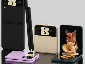samsung galaxy z fold 3 and galaxy z flip 3 3D Model
