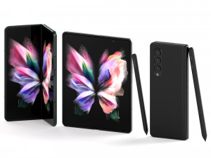 samsung galaxy z fold 3 and galaxy z flip 3 3D Model