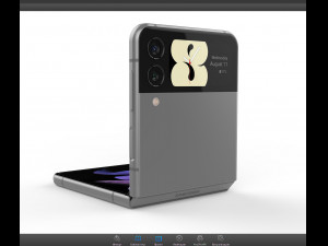 samsung galaxy z fold 3 and galaxy z flip 3 3D Model