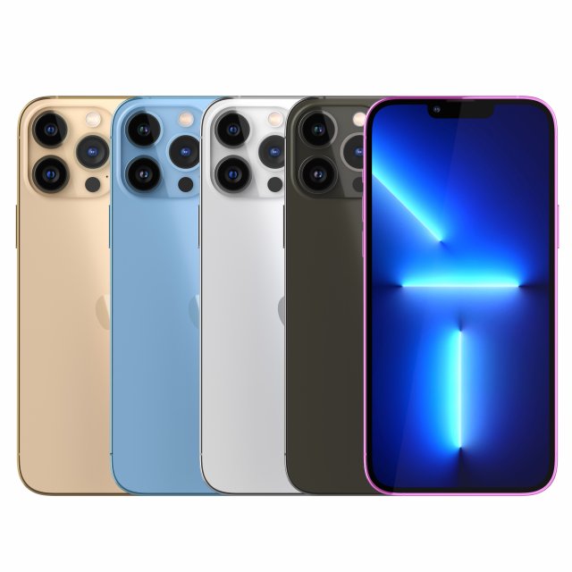 iphone 13 pro max 3D Model .c4d .max .obj .3ds .fbx .stl .blend 