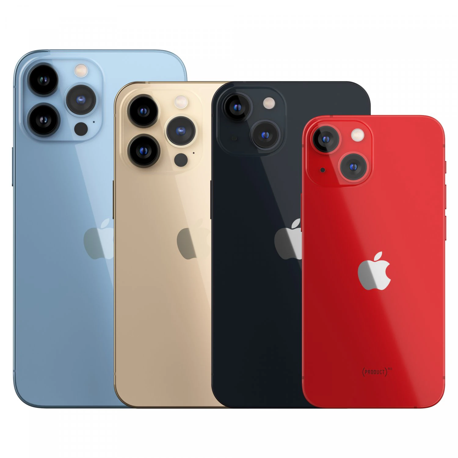 IPhone 13 and IPhone 13 Pro and IPhone 13 Mini and IPhone 13 Pro Max 3D Model .c4d .max .obj .3ds .fbx .stl .blend 