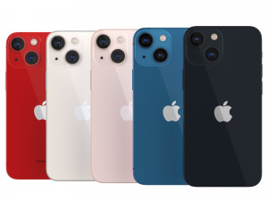 IPhone 13 and IPhone 13 Pro and IPhone 13 Mini and IPhone 13 Pro Max Model 3D