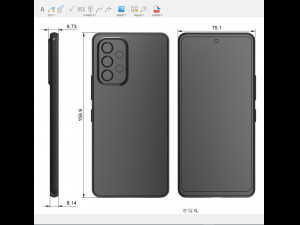 samsung galaxy a53 3Dモデル