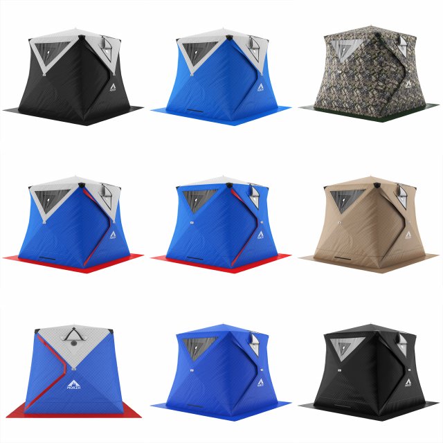 camping tent - walrus 2 Modello 3D .c4d .max .obj .3ds .fbx .stl .blend 