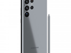 Samsung Galaxy S22 Ultra and Pen 3D Model