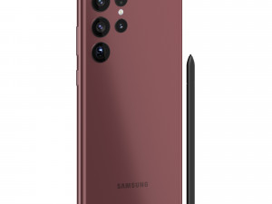 Samsung Galaxy S22 Ultra and Pen 3D Model