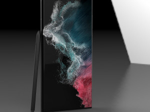 Samsung Galaxy S22 Ultra and Pen 3D Model