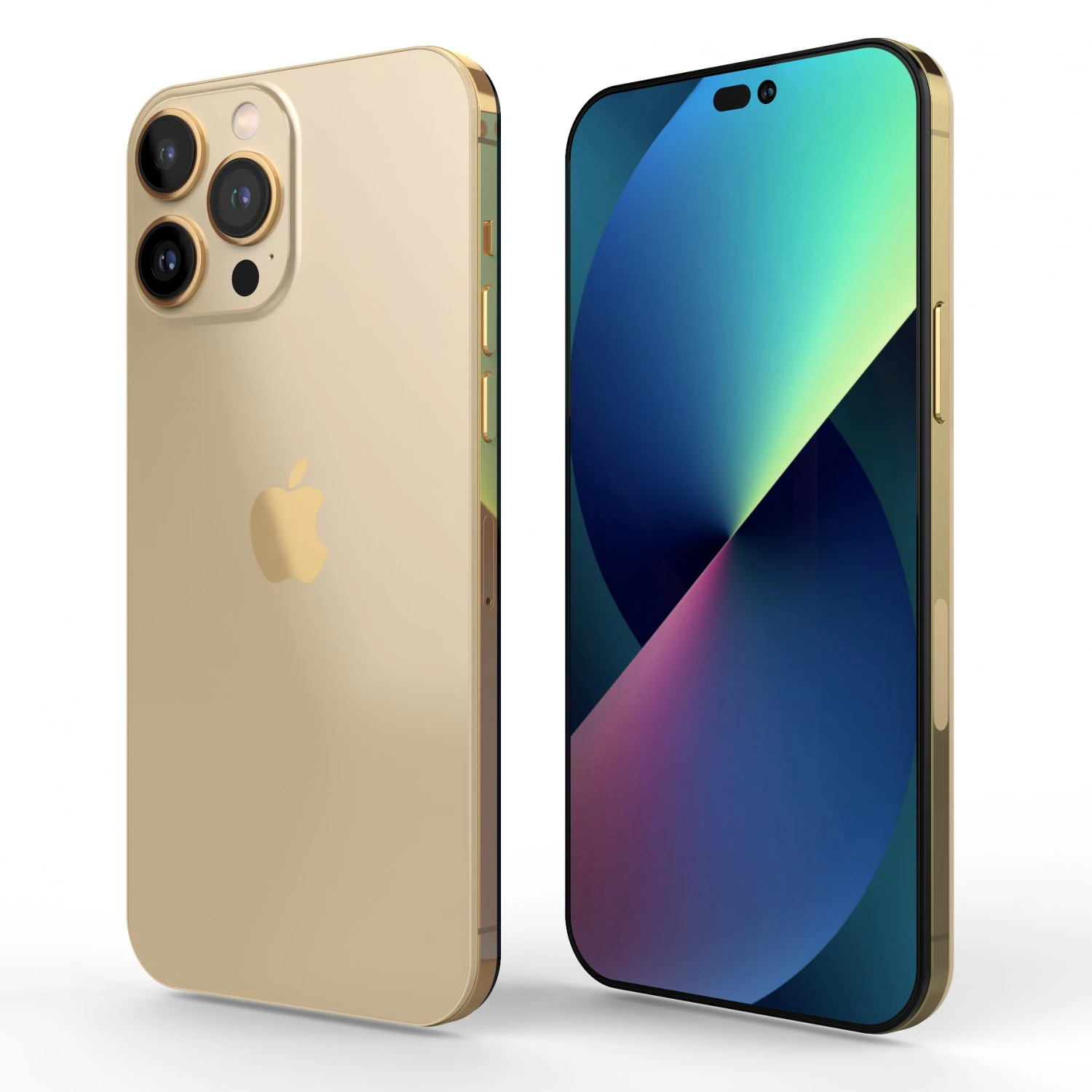 IPhone 14 Pro Concept 3D Model .c4d .max .obj .3ds .fbx .stl .blend 