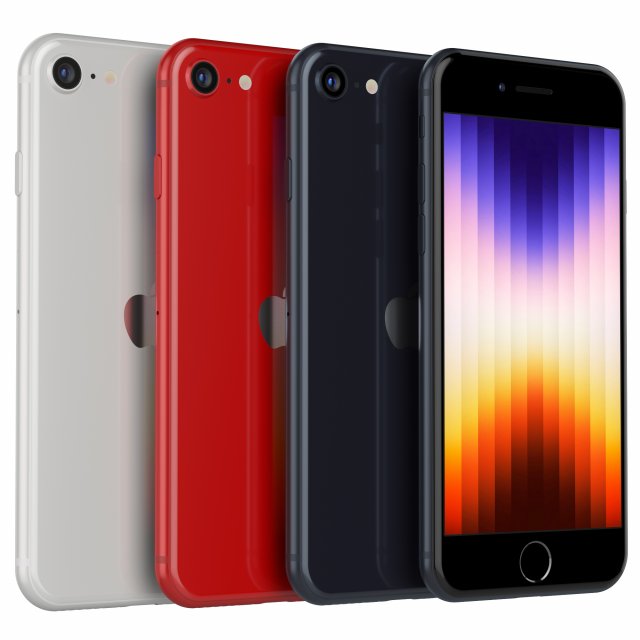 IPhone SE 2022 3Dモデル .c4d .max .obj .3ds .fbx .stl .blend 