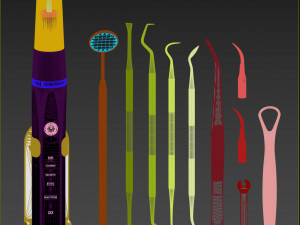 Tools for dentistry 3D-Modell