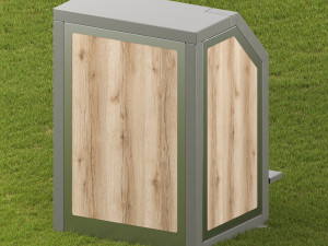 Outdoor trash can 5 models 3D 模型