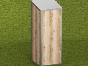Outdoor trash can 5 models 3D 模型
