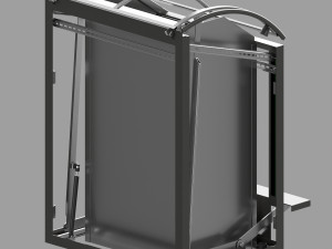 Outdoor trash can 5 models 3D 模型
