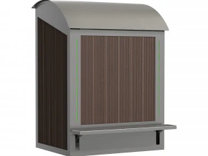 Outdoor trash can 5 models 3D Model