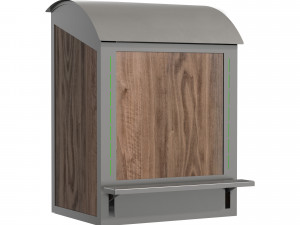 Outdoor trash can 5 models 3D 模型