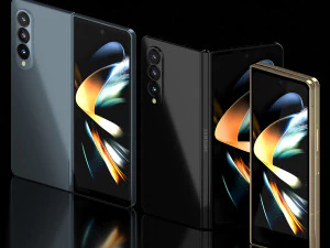 Samsung Galaxy Z Fold 4 and Pen 3D Model