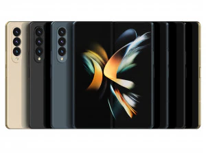 Samsung Galaxy Z Fold 4 and Pen 3D Model