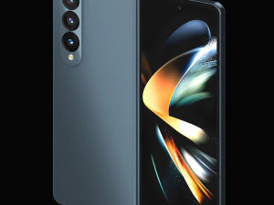 Samsung Galaxy Z Fold 4 and Pen 3D Model