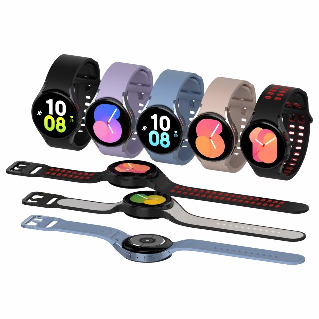 Samsung Galaxy Watch 5 3D Model .c4d .max .obj .3ds .fbx .stl .blend 
