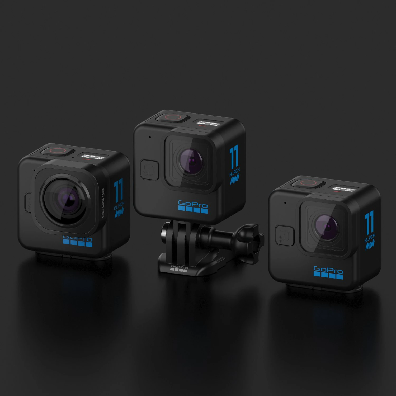 GoPro HERO 11 Black Mini 3D Model .c4d .max .obj .3ds .fbx .stl .blend 