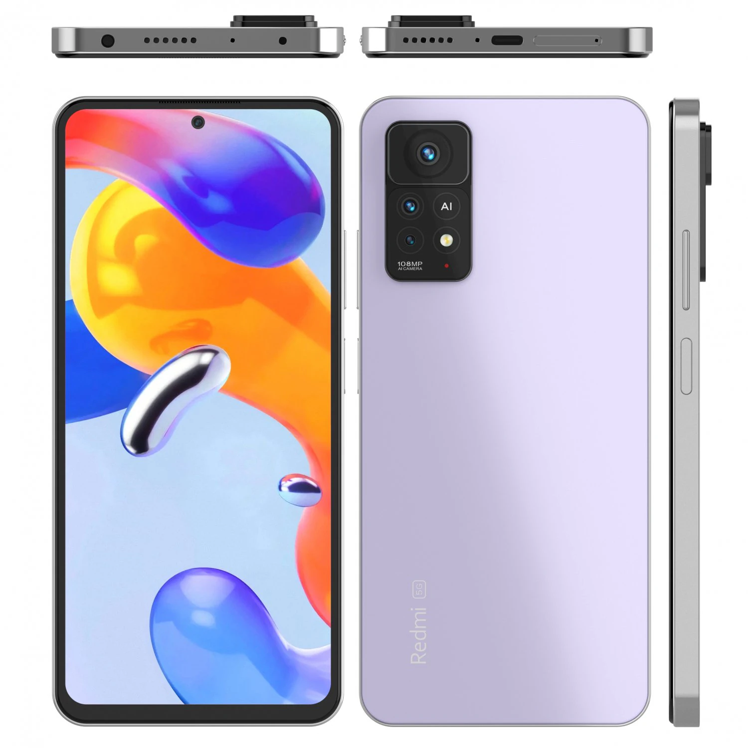 Xiaomi Redmi Note 11 Pro 3D Model .c4d .max .obj .3ds .fbx .stl .blend
