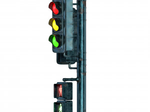 Traffic light PBR Model 3D