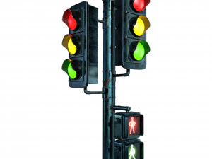 Traffic light PBR 3D Model