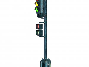 Traffic light PBR Model 3D